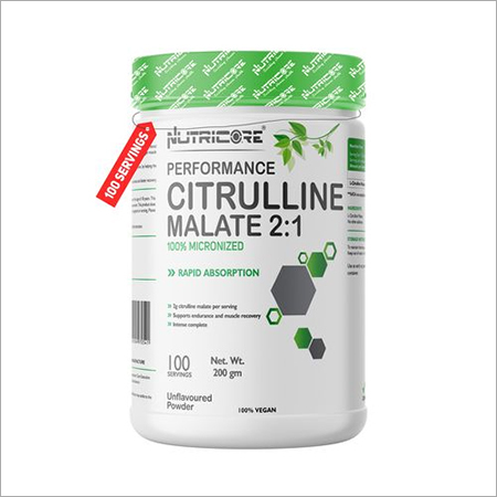 Citrulline Malate 2:1 100% Micronized (Unflavoured Powder) 200 Gm