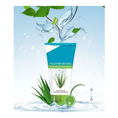 Aloe Vera Herbal Face Wash - Liquid Form, Smooth Texture, 18 Months Shelf Life | Suitable for All Skin Types, Gentle Cleansing Properties