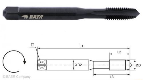 Baer Hsse Vap Machine Tap for Stainless Steel