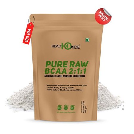 Healthoxide Raw BCAA Powder Pre/Post Workout Supplement -100 G