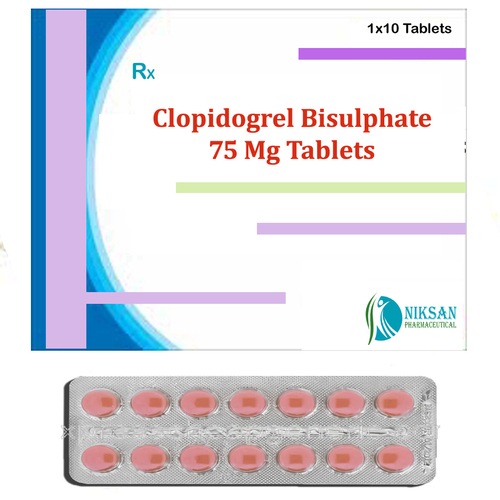 Clopidogrel Bisulphate 75 Mg Tablets