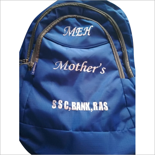 Blue Printed Coaching Backpack Bag