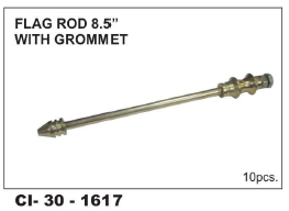 Flag Rod 8.5 Inch With GROMMET - Durable Plastic Material, 8.5 Inch Length | Compatible with 4 Wheeler Vehicles, Warranty Included
