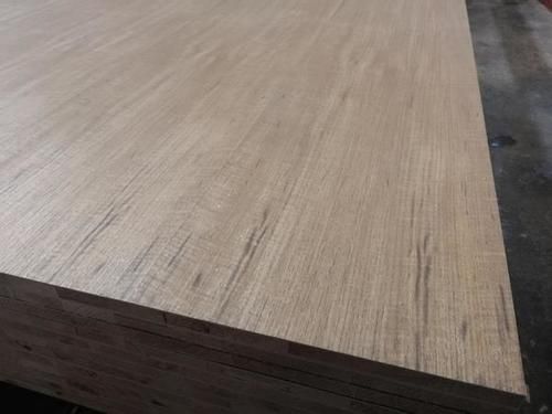 Furniture block board with teak veneer