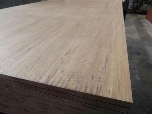 Teak veneer faced plywood boards