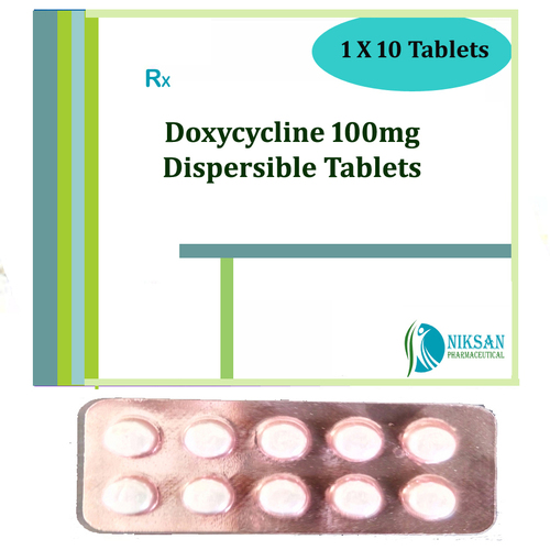 Doxycycline Dispersible 100Mg Tablets General Medicines