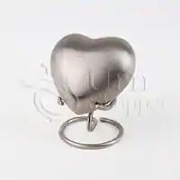 Classic Radiance Brass Metal Heart Token Cremation Urn