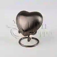 Classic Radiance Brass Metal Heart Token Cremation Urn