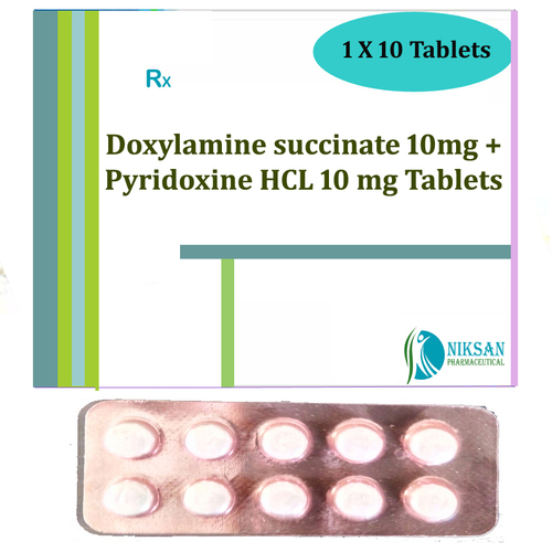 Doxylamine Succinate 10Mg Pyridoxine Hcl 10 Mg Tablets