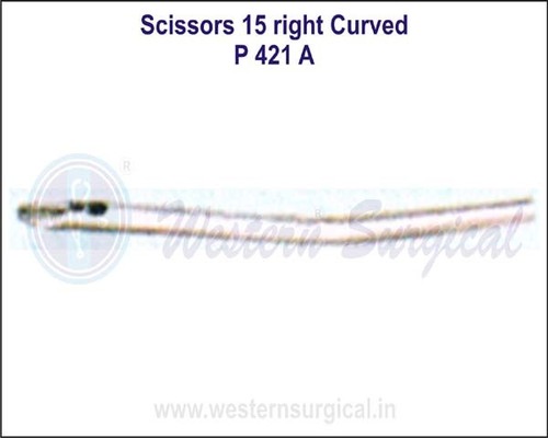 Scissors 15 Right Curved By WESTERN SURGICAL