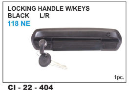 Locking Handle W/keys Black 118 Ne L/r (Cidis) Vehicle Type: 4 Wheeler