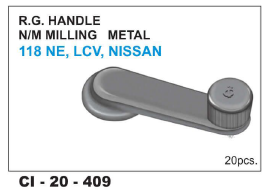 Rg Handle n/m Milling Metal  118 NE, LCV, NISSAN