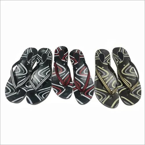 Ladies Flat Slipper - Synthetic Leather, PU, Rubber | Available in All Sizes, Ideal for Spring and Summer Wear