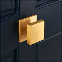 Brass Square Center Cabinet Knob