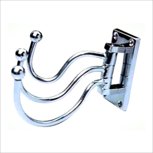 Iron Folding Swing Arm Triple Wall Coat Hook