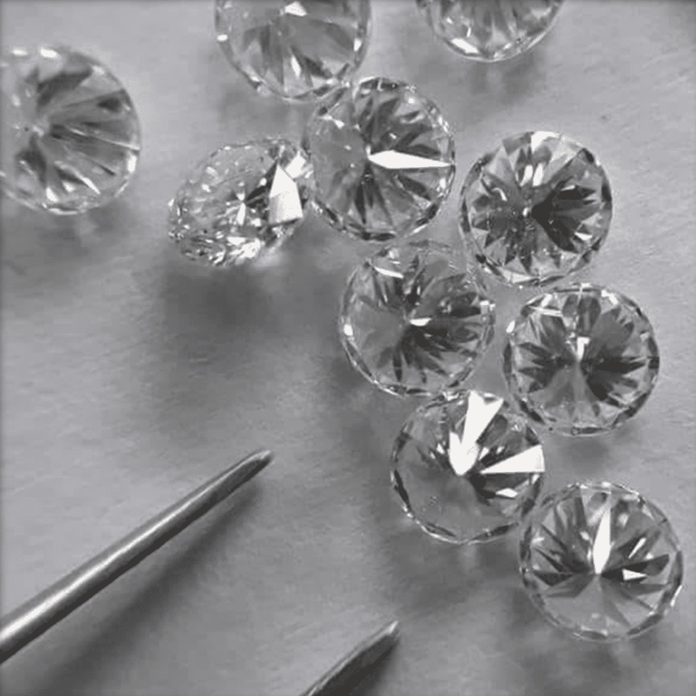 Cvd Diamond 3.40mm DEF VS SI Round Brilliant Cut Lab Grown HPHT Loose Stones TCW 1
