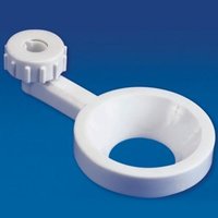 Funnel Holder - Corrosion Free, Fits 3" To 6" Funnels | Durable Plastic, White Design For Laboratory Use
