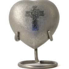 Classic Platinum Engraved Brass Token Cremation Urn