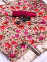 Linen Saree