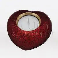 Cardinal Red Heart Votive Candle