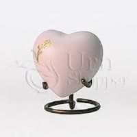 Artisan Indigo Heart Token Cremation Urn