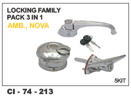 Locking Family Pack 3 In 1 Amb, Nova Vehicle Type: 4 Wheeler