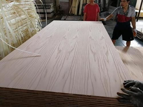 Natural Red Oak Veneer Laminate Wood Block Board Sheets Height: 18 Millimeter (Mm)