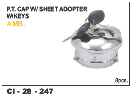 PT Cap w/sheet Adopter w/keys AMB - 4 Wheeler Compatibility | Includes Warranty for Enhanced Reliability and Performance