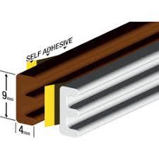 E Channel Bidding - Rubber 4mm x 9mm Brown, Self-Adhesive | Weatherproof, Durable, Heat Resistant, Customizable