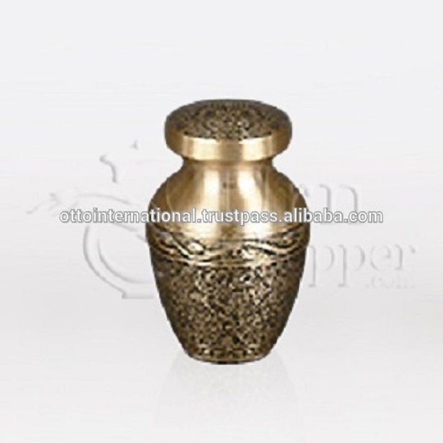 Heirloom II Brass Metal Token Cremation Urn