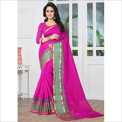 Available In Different Color Banarasi Pink Silk Casual Saree