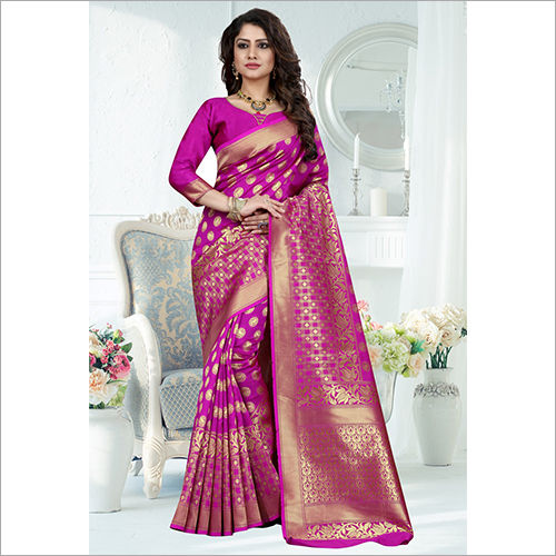 Party Wear Banarasi Silk Saree