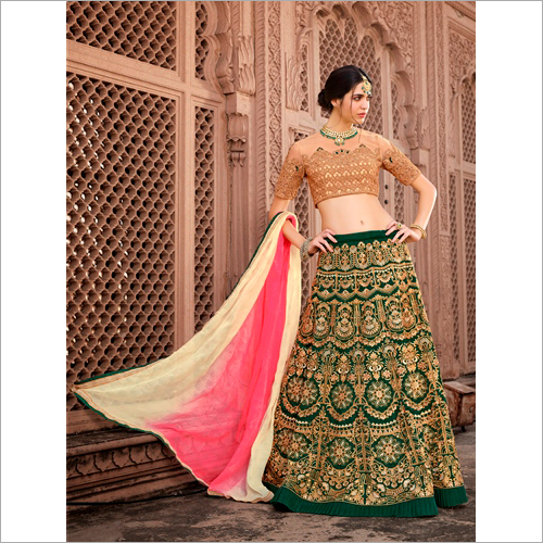 Available In Different Color Bangalori Silk Lehenga