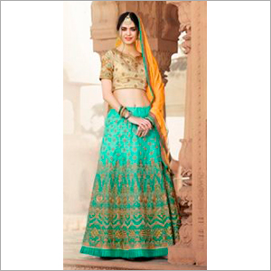 Available In Different Color Pure Banarasi Silk Lehenga