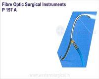 P 197 A Fibre Optic Surgical Instruments - Stainless Steel, Standard Size | Curved Blade, Lightweight, Waterproof, Reusable, Sterilized