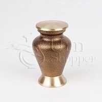 Glenwood Vintage Copper Brass Metal Token Cremation Urn