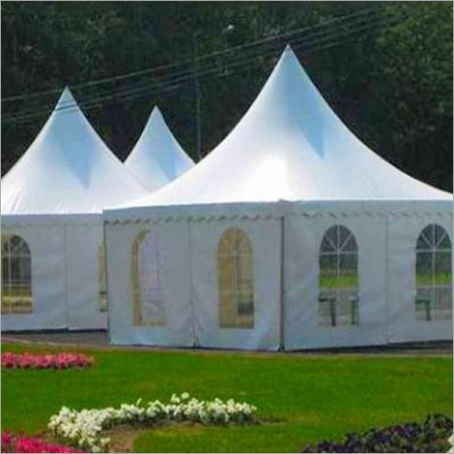 Canvas Pagoda Tent - Canvas Material, Custom Size, Available in Multiple Colors - Metal Frame for Secure Installation, Outdoor & Enclosed Design