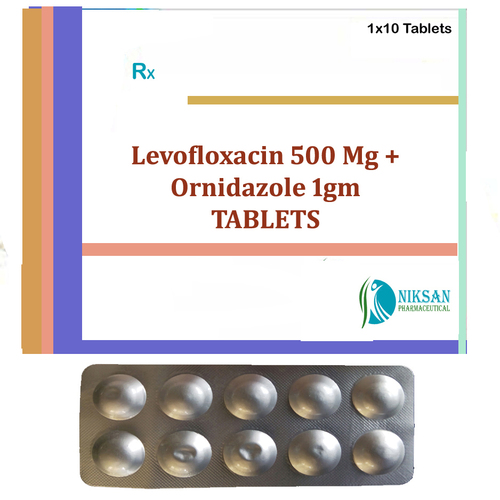 Levofloxacin 500 Mg Ornidazole 1Gm Tablets General Medicines