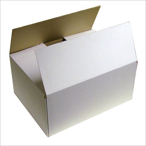 White Laminated Corrugated Box