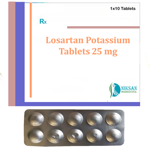 Losartan Potassium 25 Mg Tablets