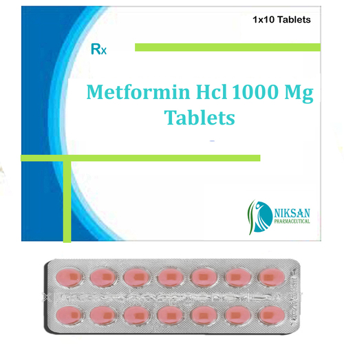 Metformin Hcl 1000 Mg Tablets General Medicines