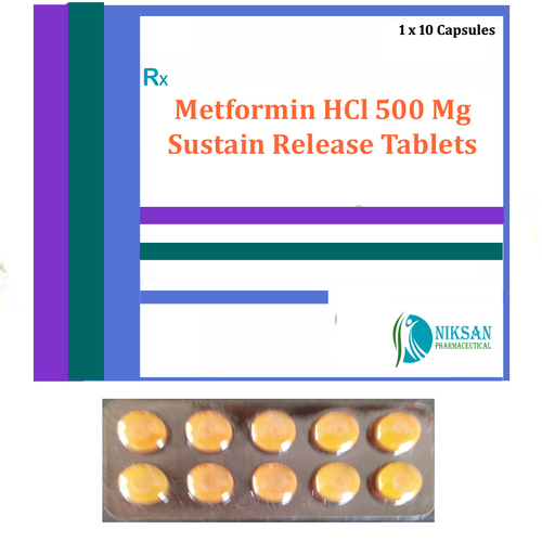 Metformin Hcl 500 Mg Sustain Release Tablets