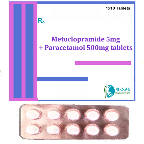 Metoclopramide 5Mg Paracetamol 500Mg Tablets