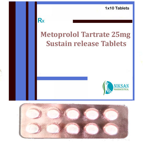 Metoprolol Tartrate 25Mg Sustain Release Tablets