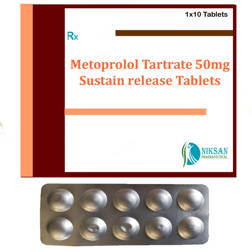 Metoprolol Tartrate 50 Mg Sustain Release Tablets