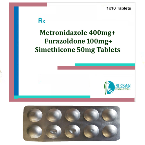 Metronidazole 400mg Furazolidone Simethicone Tablets