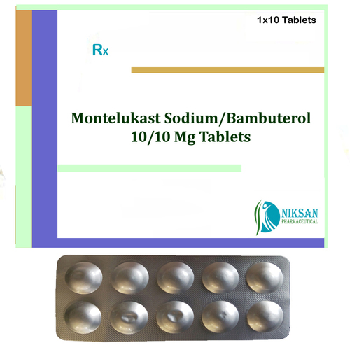 Montelukast Sodium 10 Mg Bambuterol 10 Mg Tablets