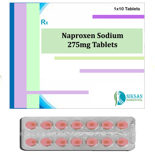 Naproxen Sodium 275Mg Tablets General Medicines