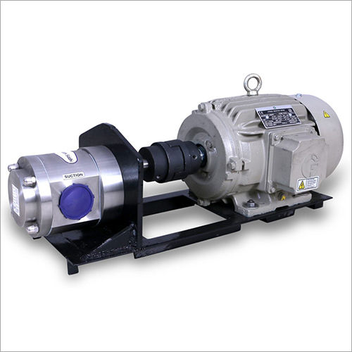 Metal Stainless Steel Gear Pump With Base Frame