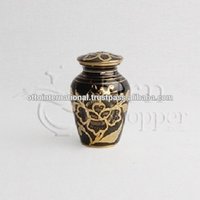 Elegante Brass Metal Token Cremation Urn